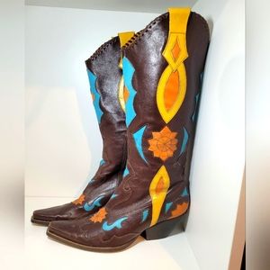 Vintage BCB Girls Cowboy Boots Size10